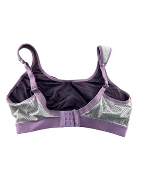 Women's Purple Syrokan Bra with Light Lavender with mesh Trim thumbnail 2
