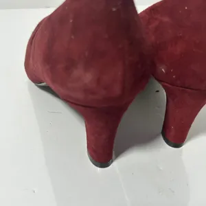 Easy Spirit Esquota Burgundy Suede Kitten Heel Round Toe Pumps Womens 8.5 M‎ thumbnail 3
