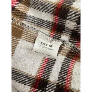 Dokotoo Button Down Shacket Boyfriend Long Sleeve Oversized Plaid Size M thumbnail 3