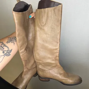 Sam Edelman Penny Leather Riding Boots Brown Back Zip Tall Equestrian 6.5M 37 thumbnail 4