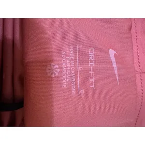 Nike Dri Fit Running Shorts Women Orange Athletic Performance Workout Size L thumbnail 5