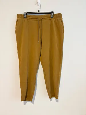 A new Day Seam Crop Sweat Pants Mustard Yellow XL thumbnail 2
