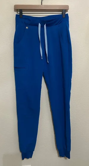 FIGS Women's Size XS Scrub Pants Blue Joggers Stretch Dentist Medical Trousers thumbnail 1