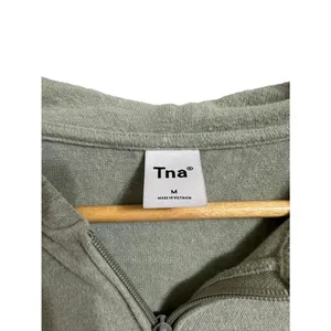 TNA Women's Full Zip Thermal Cotton Blend‎ Hoodie Size Medium thumbnail 3