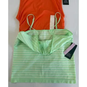 2 Wild Fable Seamless Striped Camisole & Solid Tank Top Beachy Summer Tops Large thumbnail 2