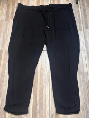 Old Navy Black Drawstring Jogger Pants Women’s size XXL thumbnail 1
