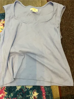 Anthro Maeve purple square neck top xl thumbnail 5