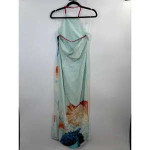 Muma World Murex Mist Vega Silk Dress Halter Maxi thumbnail 5