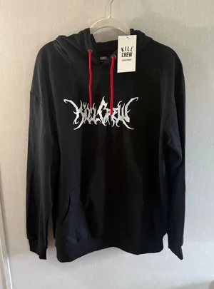 Kill Crew The Gym Is My Psych Ward Hoodie Black Porrada Series L NWT thumbnail 1