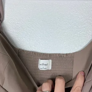 Aritzia Wilfred Novella Dress‎ Taupe Beige Sweetheart Bustier Puff Sleeve Mini 2 thumbnail 5