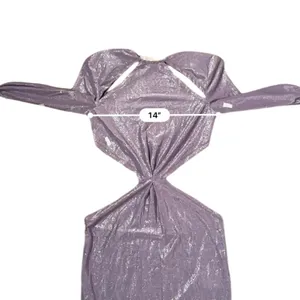 RTR Bronx & Banco Amara Lilac Cut Out Side Slit Long Sleeve Maxi Dress‎ Sz 4 thumbnail 15