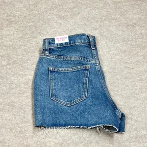 Pink Victoria's‎ Secret High Waisted Cut Off Denim Shorts Blue Size 26 NWT thumbnail 2