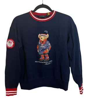 Polo Ralph Lauren 2022 Olympics Team USA Polo Bear Sweatshirt thumbnail 1