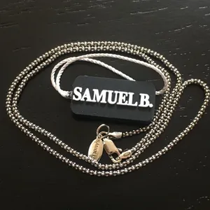 SAMUEL B Oxidized Sterling Silver Necklace Popcorn Chain 18 inches Brand New thumbnail 5