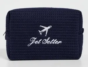 Abbode Jet Setter Waffle Pouch Blue thumbnail 1