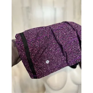 Lululemon Purple Speckled Athletic Skort Size 6 Built-In Shorts Zipper Pocket thumbnail 15