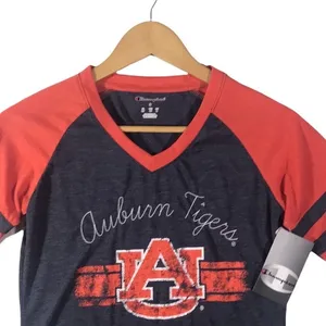 New‎ Champion Auburn Tigers Women's Graphic Baseball Tee Shirt thumbnail 2