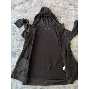 Under Armour Black Tech Terry Full Zip Hoodie Jacket Women's Large thumbnail 6