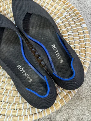 Rothy’s Women’s The Point II Knit Flat Shoes Comfort Washable in Black 8.5 thumbnail 7