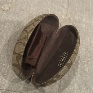 Coach Sunglass Case Authentic Clamshell Case Est. 1941 C Logo Brown Eyeglass Vtg thumbnail 6