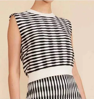 Lucy Paris hampton knit‎ top in black Size Medium thumbnail 1