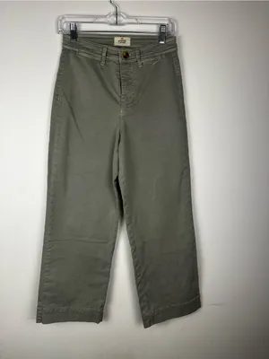 Marine‎ Layer olive Green Bridget Crop Pant Women’s Sz 4 thumbnail 2