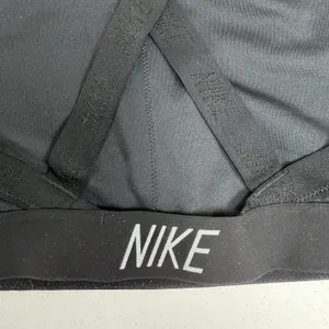 Nike XL Sports Bra Pro Indy Dri-FIT Cross-Back Black 858583-010 Activewear Logo thumbnail 7