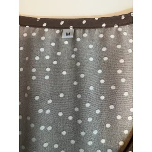 Baby Doll Polka Dot Tiered Midi Dress Brown Cream Balloon Sleeves Boho Western S thumbnail 6