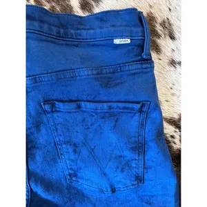 MOTHER The Ditcher Crop Fray Love On The Rock‎ Jeans Blue Acid Wash Size 27 thumbnail 7