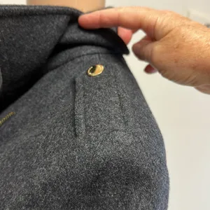Michael Kors Dark Gray Wool Coat with Gold Hardware size M thumbnail 10