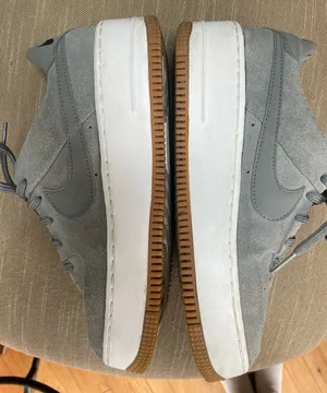 Nike Air Force 1  Grey Suede Platform thumbnail 2