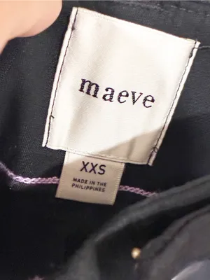 Anthropologie Maeve Black High-Waisted Cargo Mini Skirt Size XXS NEW thumbnail 3