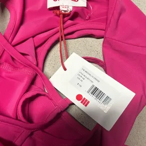 NWT Solid & Striped Brooklyn Dress Hibiscus Pink Stretchy Cutout Size XS thumbnail 4