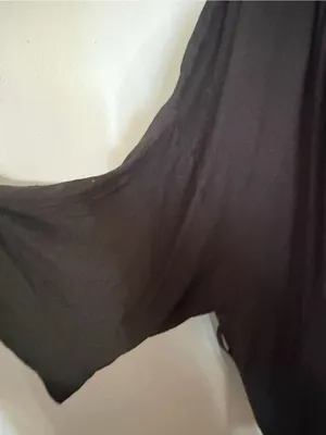 Calvin Klein Black Open-Front Draped Cardigan robe thumbnail 5