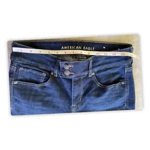 American Eagle Kick Boot Jeans Womens 6 Dark Wash Stretch Mid Rise Denim thumbnail 2