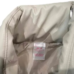 NWT No Boundaries Women's Ivory Faux Leather Puffer Button Front Vest‎ Size XXL thumbnail 4