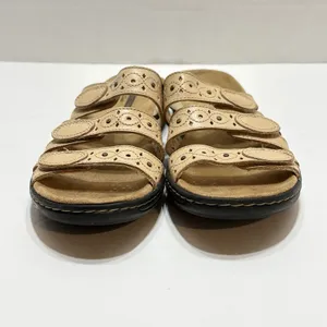 Clarks Leisa Cacti Q Women's Size 8N Sandals Leather Beige Slide thumbnail 6