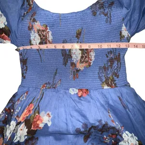 Free People Bohemian Witchy Fairy Morning Glory Maxi Dress Bluebell Small Floral thumbnail 6