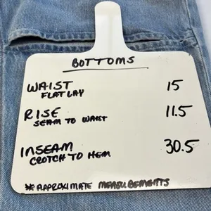 Agolde Lana Slice Jeans Wide/Straight Leg High Rise Light Blue Denim 28 thumbnail 2