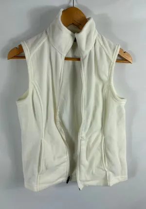 Lands End Polartec Aircore 100 Fleece Vest White Size Small thumbnail 1