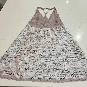 Victoria's Secret Lace Trim Chemise - Pink and Black size M thumbnail 2
