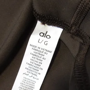 NWT Alo Yoga 7/8 High-Waist Airlift Legging in Espresso Brown Stretch Workout L thumbnail 6