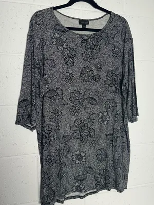 WEAREVER Collection J Jill Floral Print 3/4 Sleeve Top‎ Tunic Women's thumbnail 1