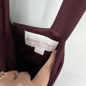 Birdy Grey Gene Crepe Cabernet Maxi‎ Dress Size XL Bridesmaid Wedding Formal thumbnail 5
