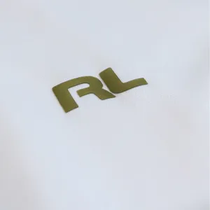 Ralph Lauren Golf Jacket Women M Ivory Full Zip Track Mock Neck Gold Trim Tennis thumbnail 9
