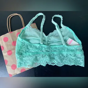 Sea foam green Pink by Victoria’s Secret bralette thumbnail 2