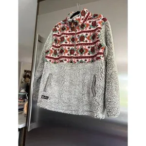 Simply Southern Women's Fleece Sherpa 1/4 Zip‎ Pullover L thumbnail 2