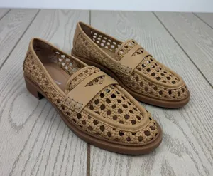 On 34th Women's Blaiya Woven Loafer Flats 5.5M English Walnut $89.50 thumbnail 1