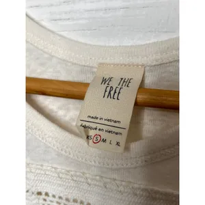 Free People Ivory Crochet Lace Tank Top Sleeveless Boho Size Small NWT thumbnail 6