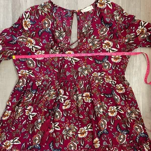 Altar’d State Red Floral Dress size medium thumbnail 6